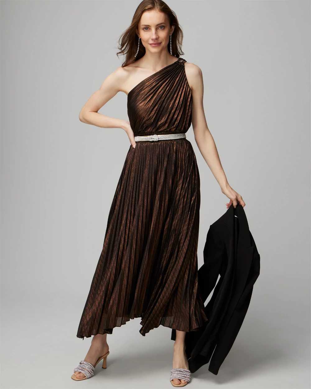 White house black sales market one shoulder dress